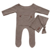 2 Stks/set Baby Hoed Romper Pasgeboren Fotografie Rekwisieten Gebreide Jumpsuit Lange Staart Cap Kit Zuigelingen Foto Schieten Kleding Outfits