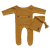 2 Stks/set Baby Hoed Romper Pasgeboren Fotografie Rekwisieten Gebreide Jumpsuit Lange Staart Cap Kit Zuigelingen Foto Schieten Kleding Outfits