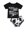 Cute 3PCS Set Newborn Baby Boy Clothes Lovely Mommy's New Man Mustache Print Bodysuit Tops Long Pants Hat Outfits 0-18M