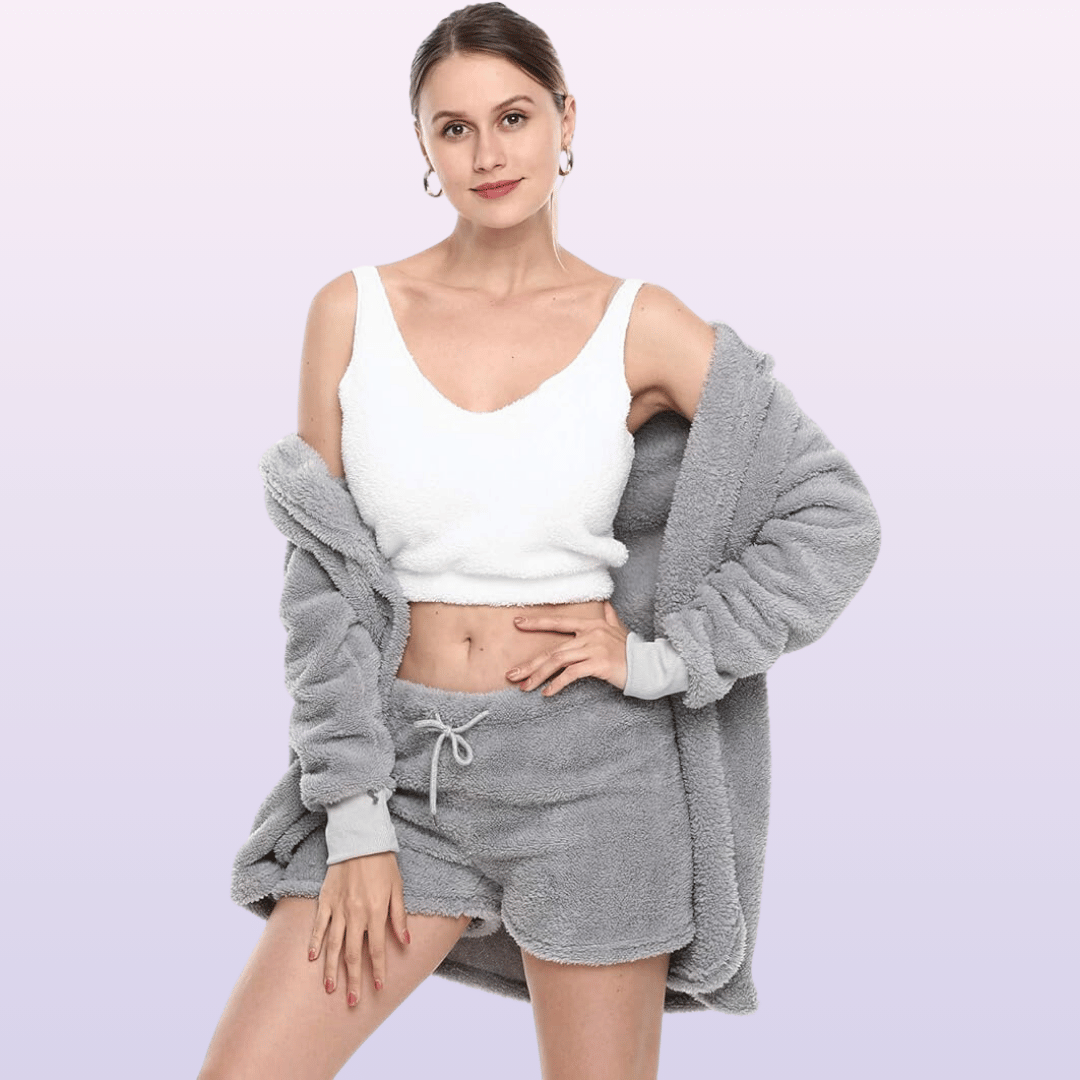 Cutie™ Fluffy Pyjama set | Heerlijk warm, niet knellend, heerlijk zacht en super sexy
