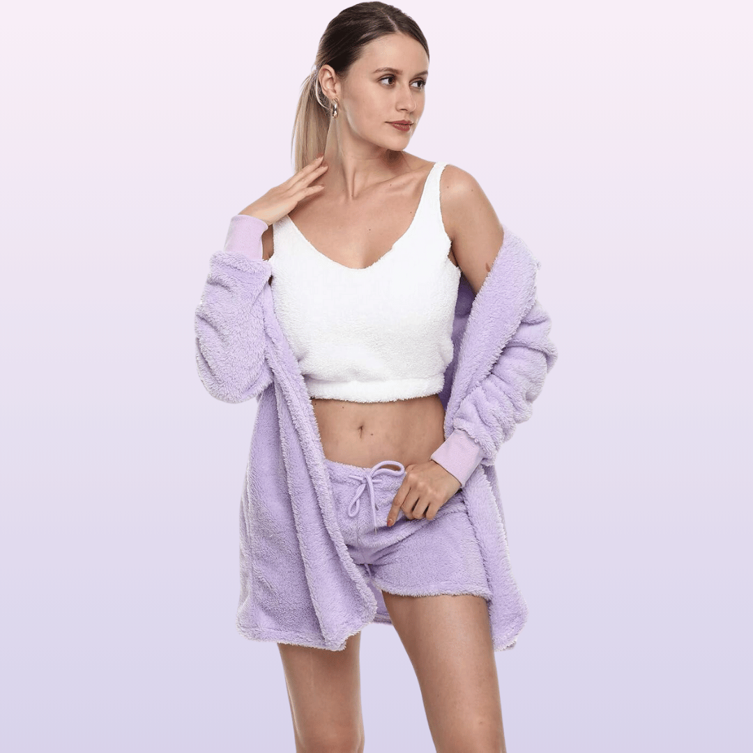 Cutie™ Fluffy Pyjama set | Heerlijk warm, niet knellend, heerlijk zacht en super sexy