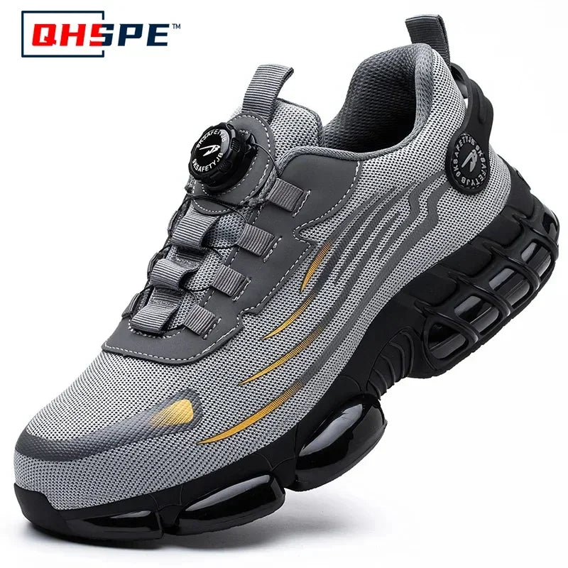 Jake™ Buttonshoe | De makkelijkste werkschoen die er is. Druk, draai en klaar!
