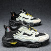 2024 Herfst Heren Casual Sneakers Sportschoenen Dikke Zool Trendy Hong Kong Stijl Ouderen Schoenen Ademend Eva Rubber Bovenwerk