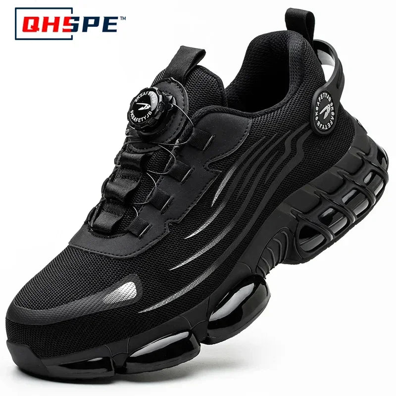 Jake™ Buttonshoe | De makkelijkste werkschoen die er is. Druk, draai en klaar!