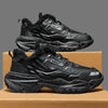 2024 Herfst Heren Casual Sneakers Sportschoenen Dikke Zool Trendy Hong Kong Stijl Ouderen Schoenen Ademend Eva Rubber Bovenwerk