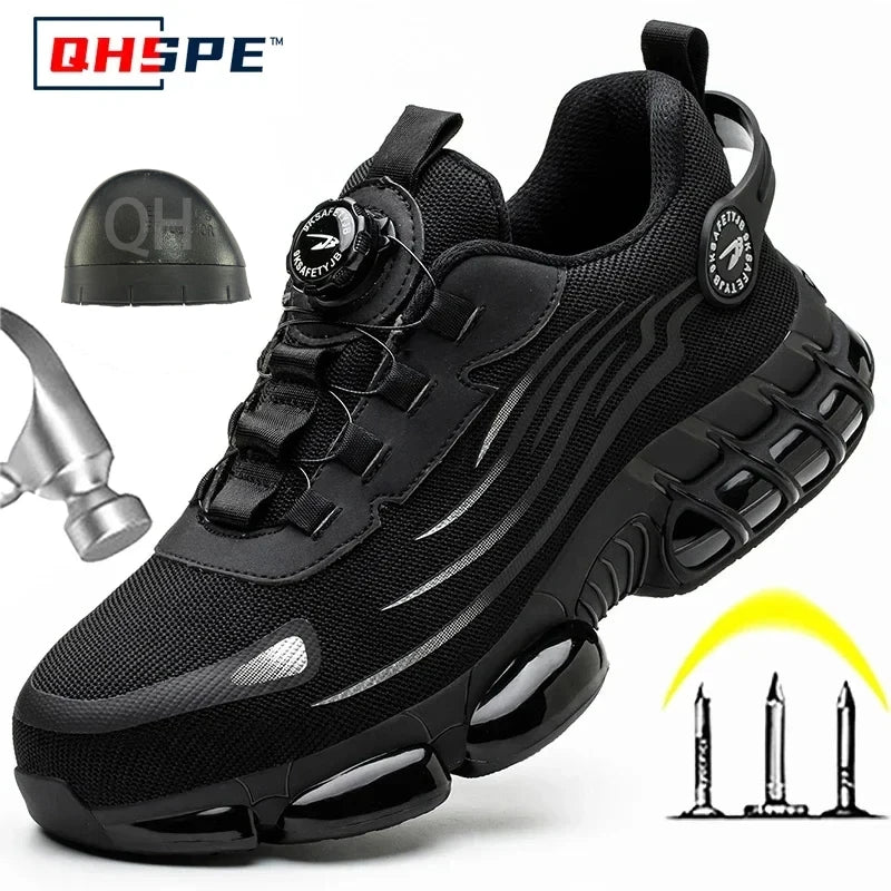 Jake™ Buttonshoe | De makkelijkste werkschoen die er is. Druk, draai en klaar!