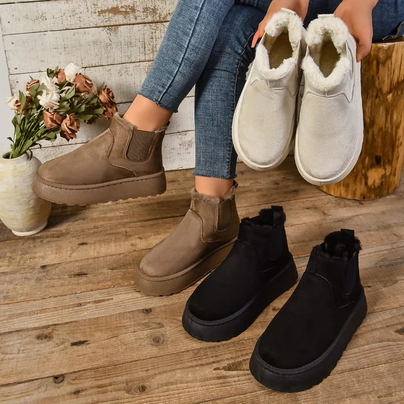 Clara™ | Cozy Boots: Waar Stijl en Warmte Samensmelten!