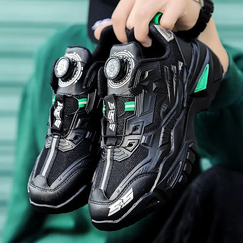 2024 Herfst Heren Casual Sneakers Sportschoenen Dikke Zool Trendy Hong Kong Stijl Ouderen Schoenen Ademend Eva Rubber Bovenwerk