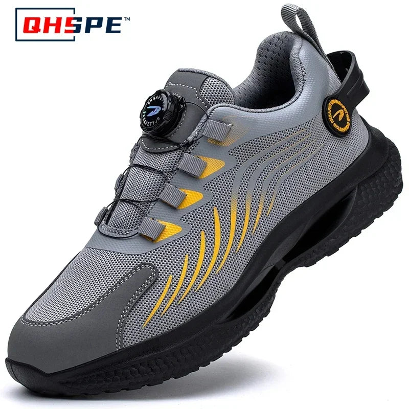 Jake™ Buttonshoe | De makkelijkste werkschoen die er is. Druk, draai en klaar!