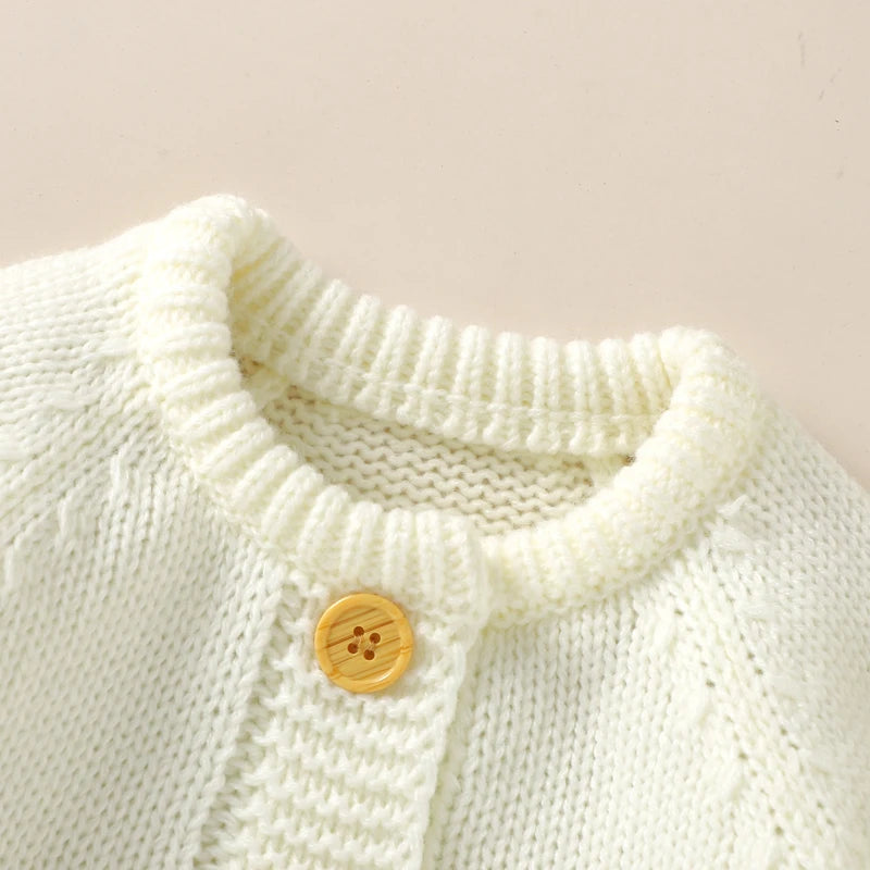 Peleles para bebé, conjuntos de ropa, monos de punto para niña recién nacida, trajes de otoño e invierno, monos de manga larga para niño pequeño, 2 piezas