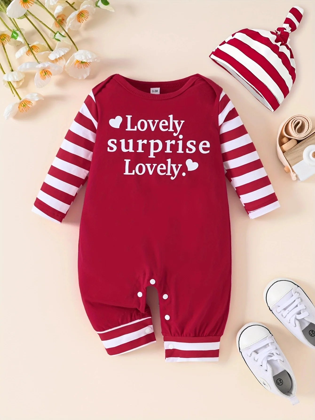 Twinkle™ | 🎄 Baby’s Eerste Kerst - Rompertje met Mutsje🎄
