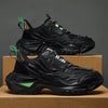 2024 Herfst Heren Casual Sneakers Sportschoenen Dikke Zool Trendy Hong Kong Stijl Ouderen Schoenen Ademend Eva Rubber Bovenwerk