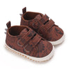 Newborn Baby Boys And Girls Brown Casual Shoes Baby First Walking Shoes Soft Sole Anti Slip Baby Casual Shoes 0-18M