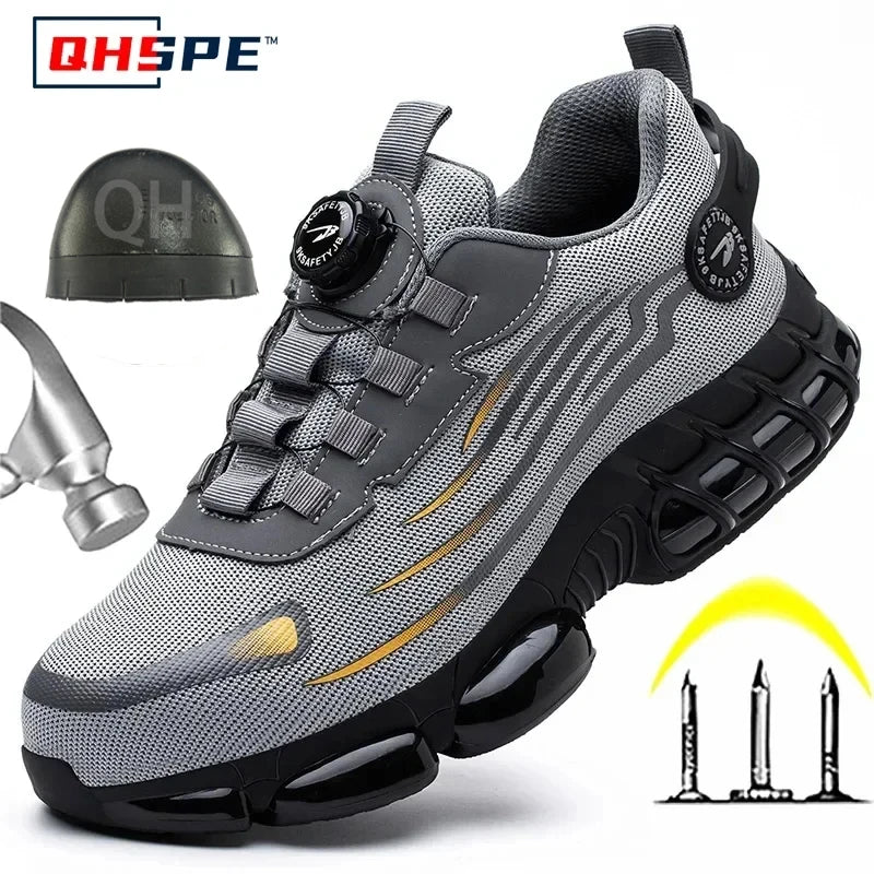 Jake™ Buttonshoe | De makkelijkste werkschoen die er is. Druk, draai en klaar!