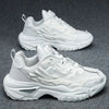 2024 Herfst Heren Casual Sneakers Sportschoenen Dikke Zool Trendy Hong Kong Stijl Ouderen Schoenen Ademend Eva Rubber Bovenwerk