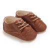 Newborn Baby Boys And Girls Brown Casual Shoes Baby First Walking Shoes Soft Sole Anti Slip Baby Casual Shoes 0-18M