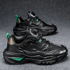 2024 Herfst Heren Casual Sneakers Sportschoenen Dikke Zool Trendy Hong Kong Stijl Ouderen Schoenen Ademend Eva Rubber Bovenwerk