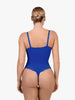 Shapewear Lace Deep V-Neck Sculpting Thong Bodysuit