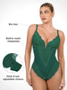 Shapewear Lace Deep V-Neck Sculpting Thong Bodysuit